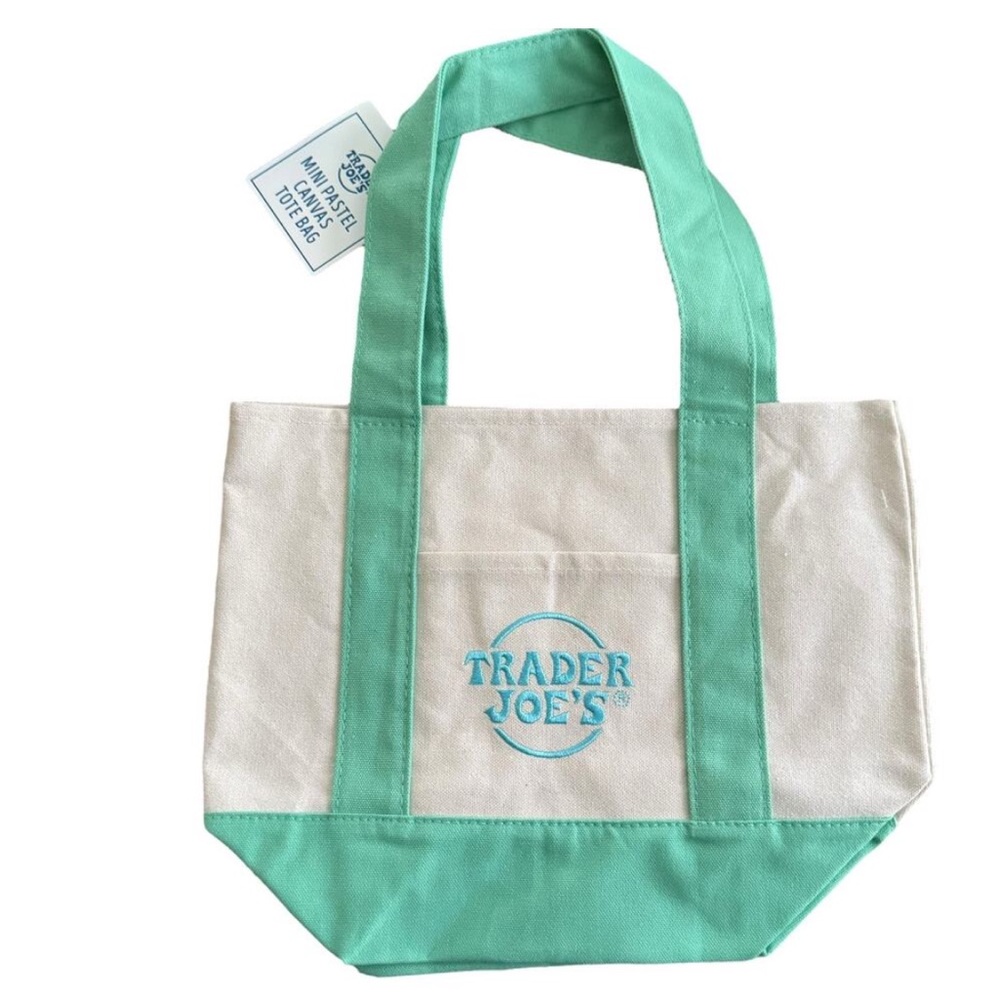 Trader Joe’s Mini Pastel Canvas Tote Bag